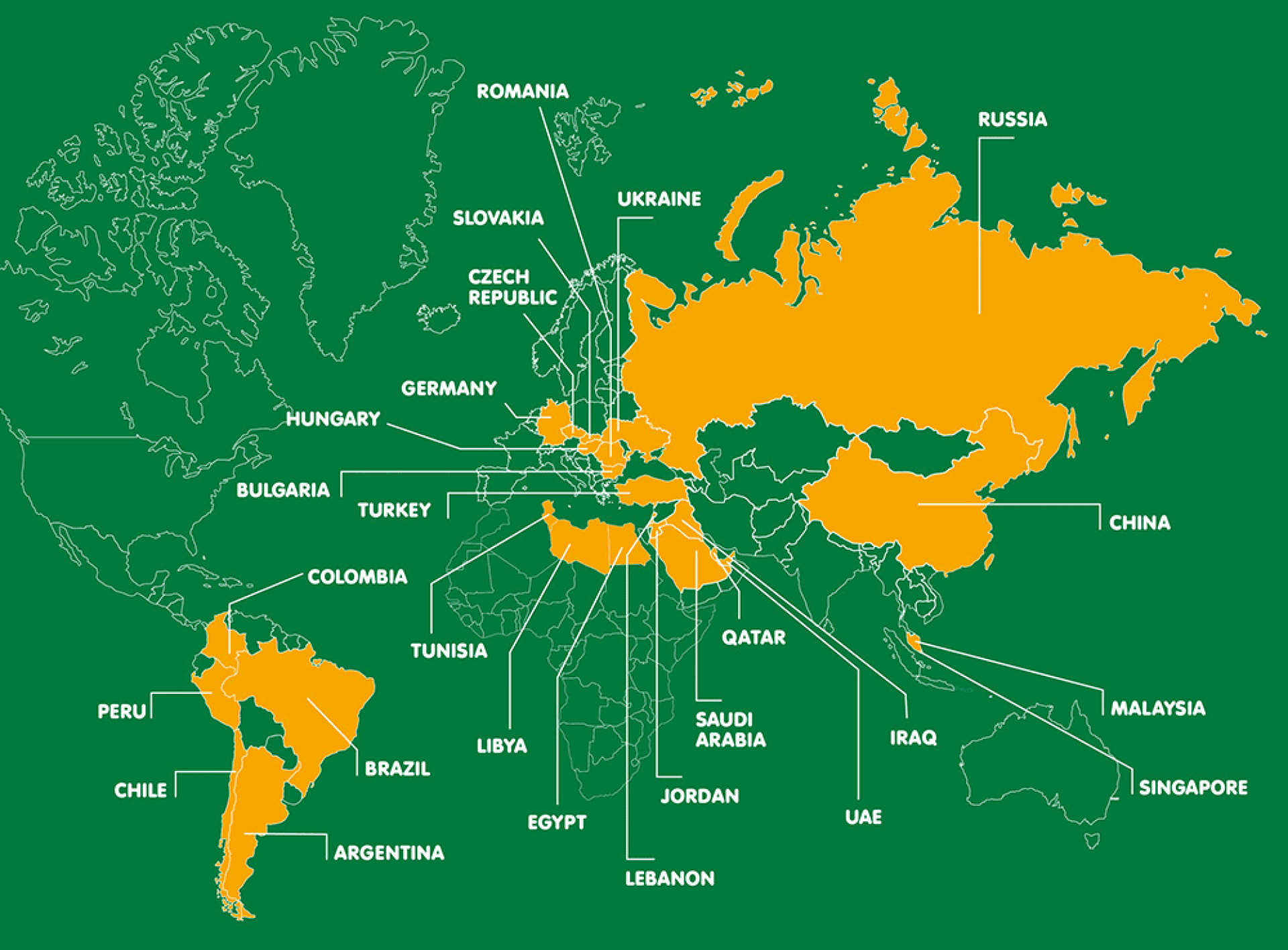 world map showing countries comidamed is present